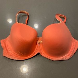 Coral Body By Victoria Lined Demi 38DD Victoria’s Secret